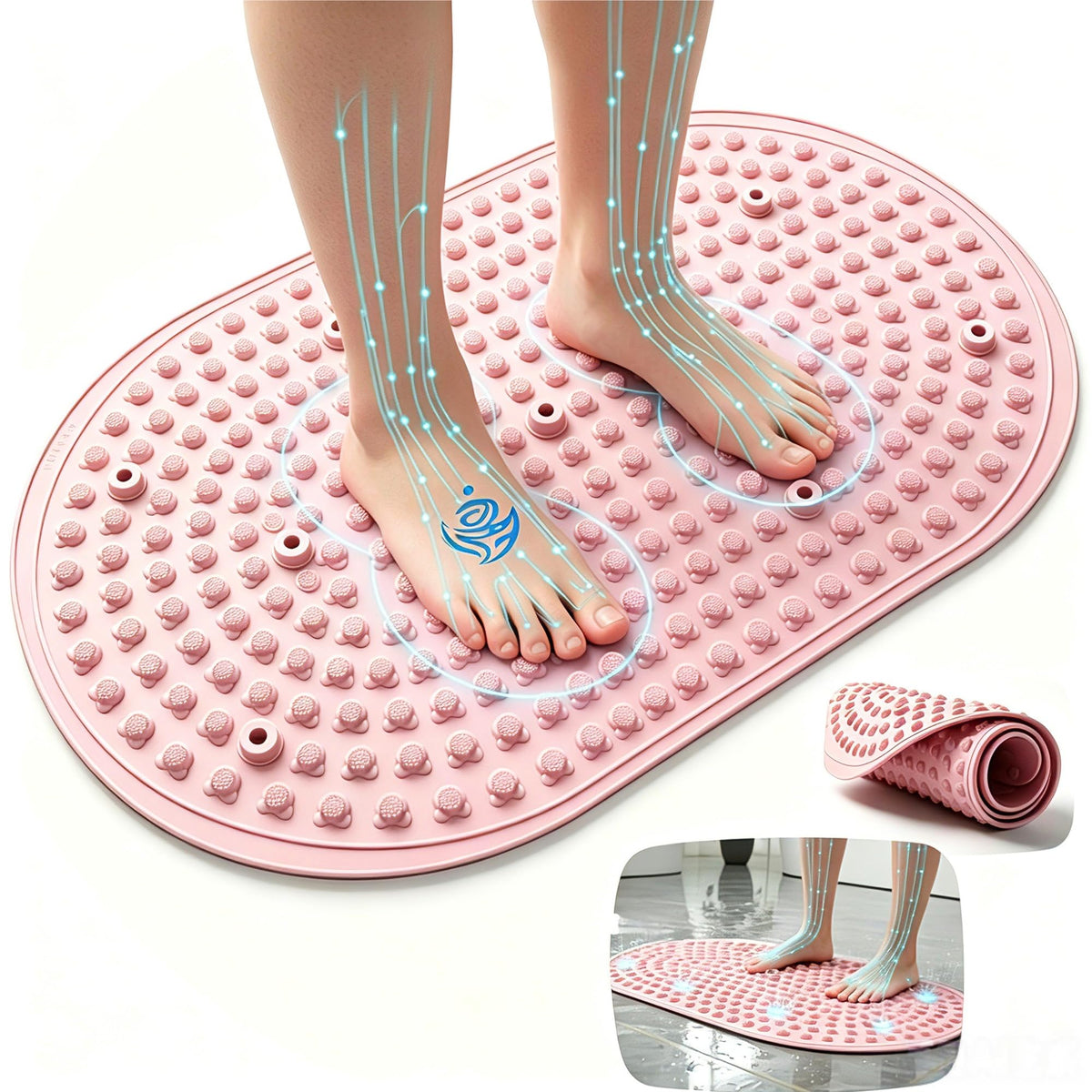 Foot Massage Acupressure Mat for Foot Pain Plantar Fasciitis Relief