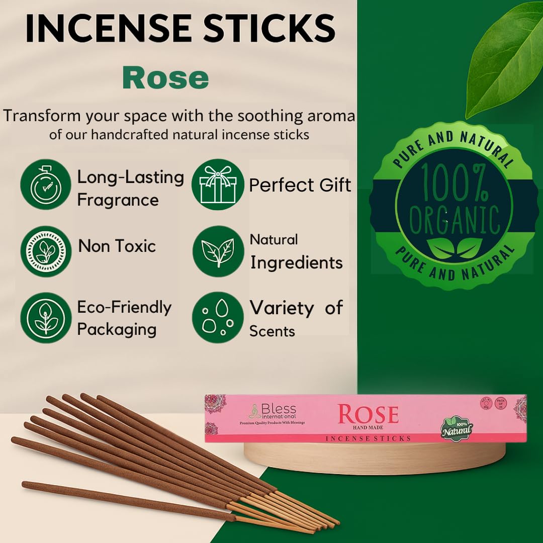 Bless Organic (Rose / 500 Sticks (26 OZ/750 GM))