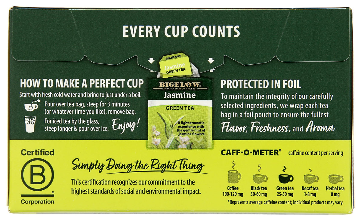 Jasmine Green Tea 20 Count (20 Count (Pack of 1))