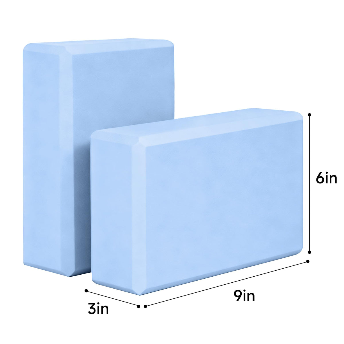 Yoga Blocks 2 Pack (Blue)