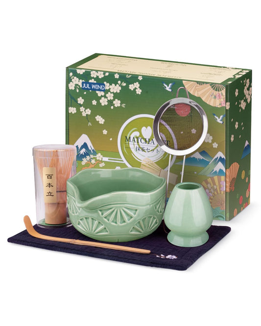 Matcha Whisk Set (Dusty Green)