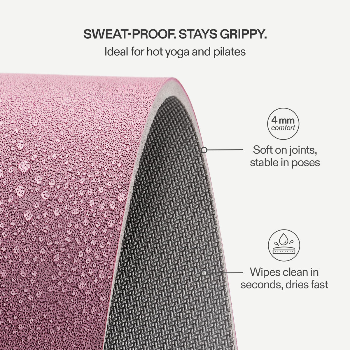 Premium Yoga Mat (Dusty Rose)
