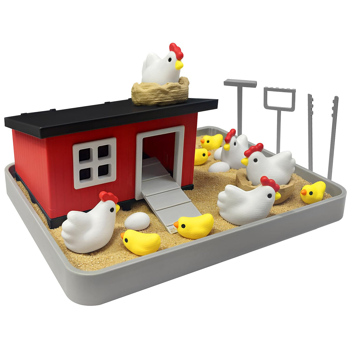 Chicken Zen Garden Kit for Desk Decor
