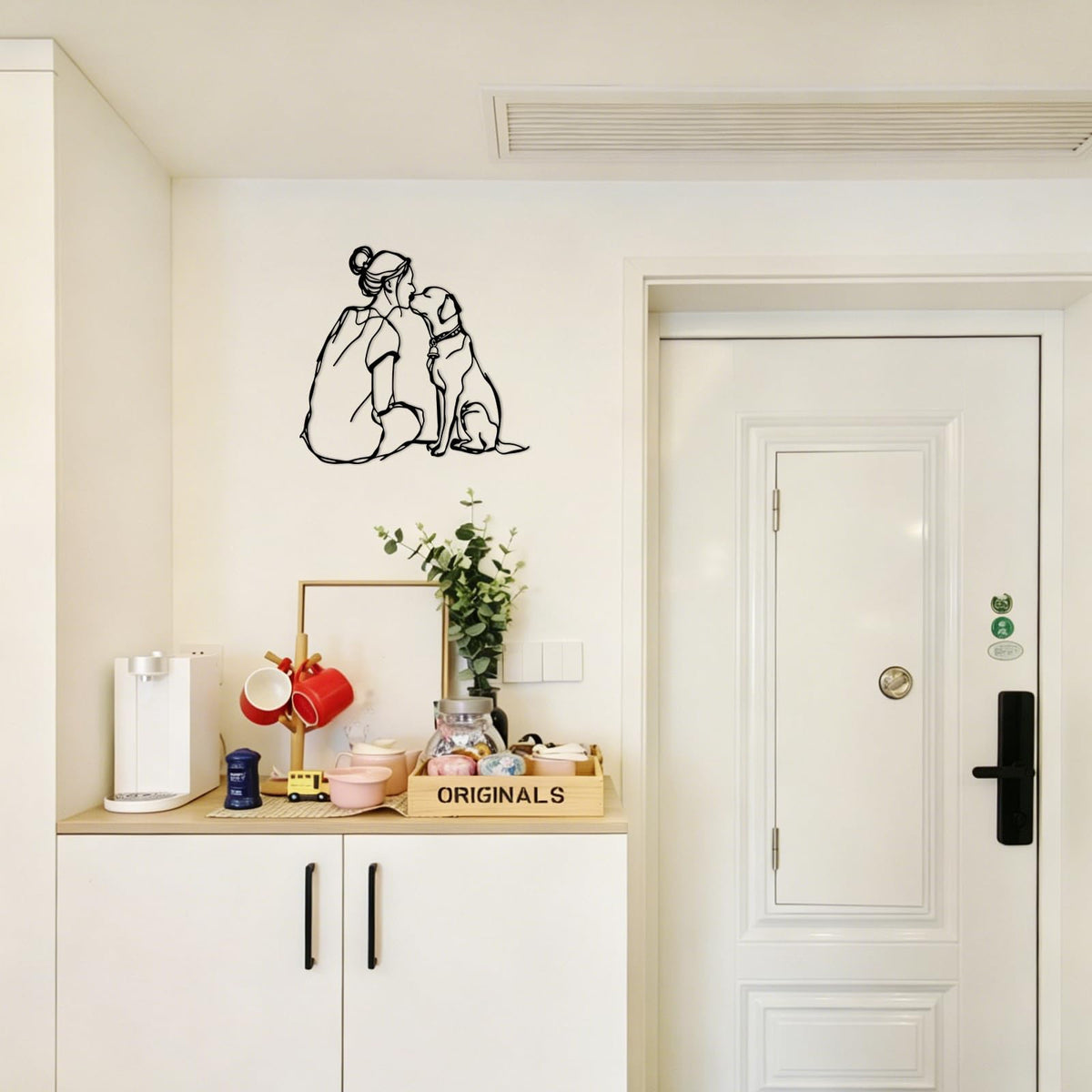 Women And Dogs Metal Wall Decor (Women And Dogs)