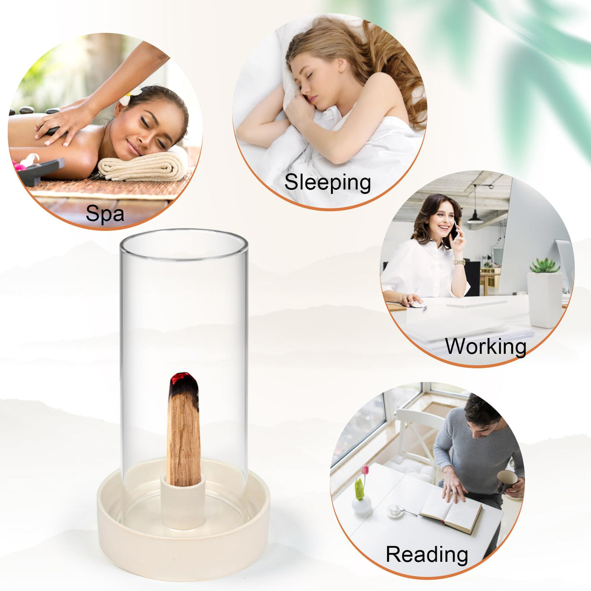 Versatile Incense Burner Holder (Glass Palo Santo Holder)