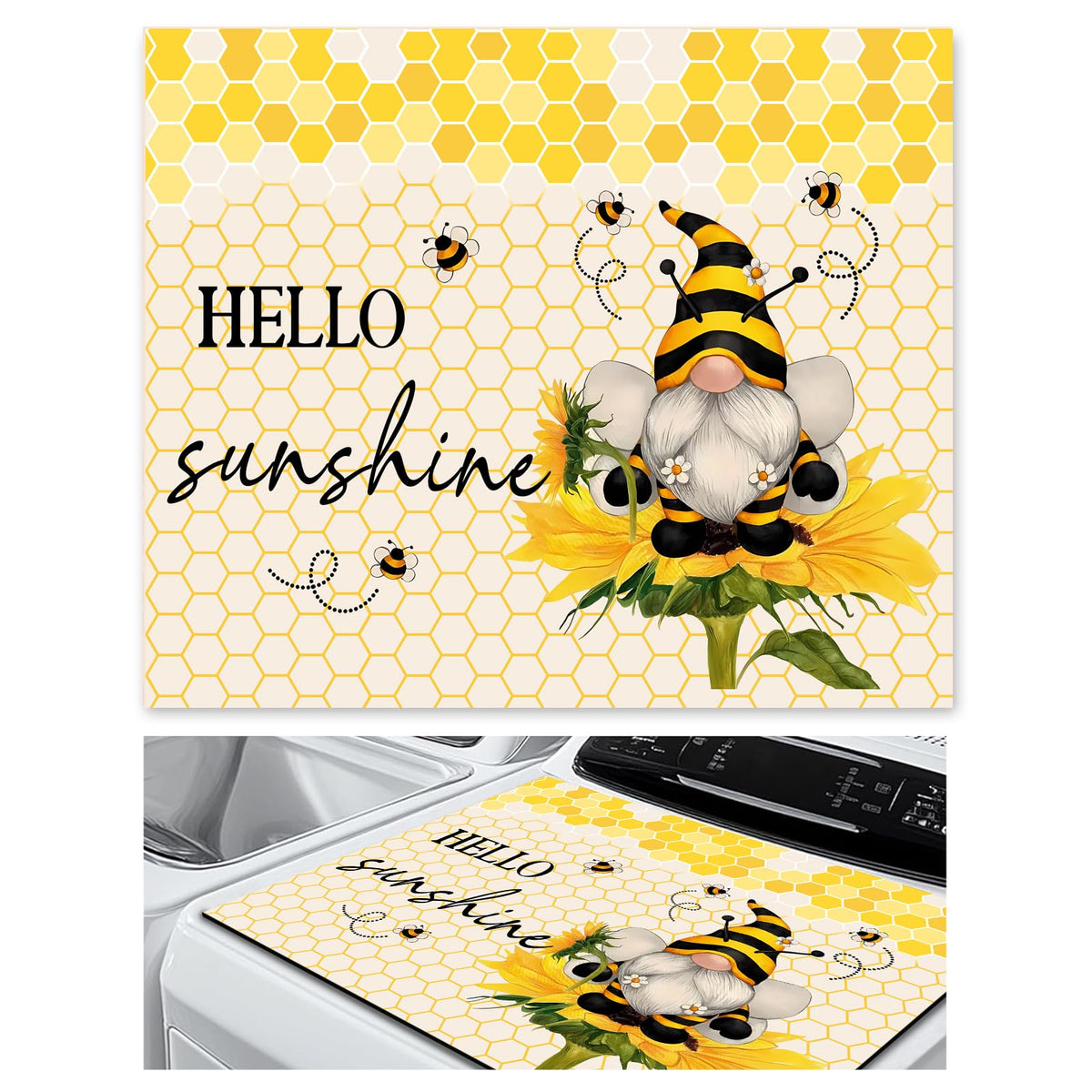 Dryer Top Protector Mat (yellow spring summer)