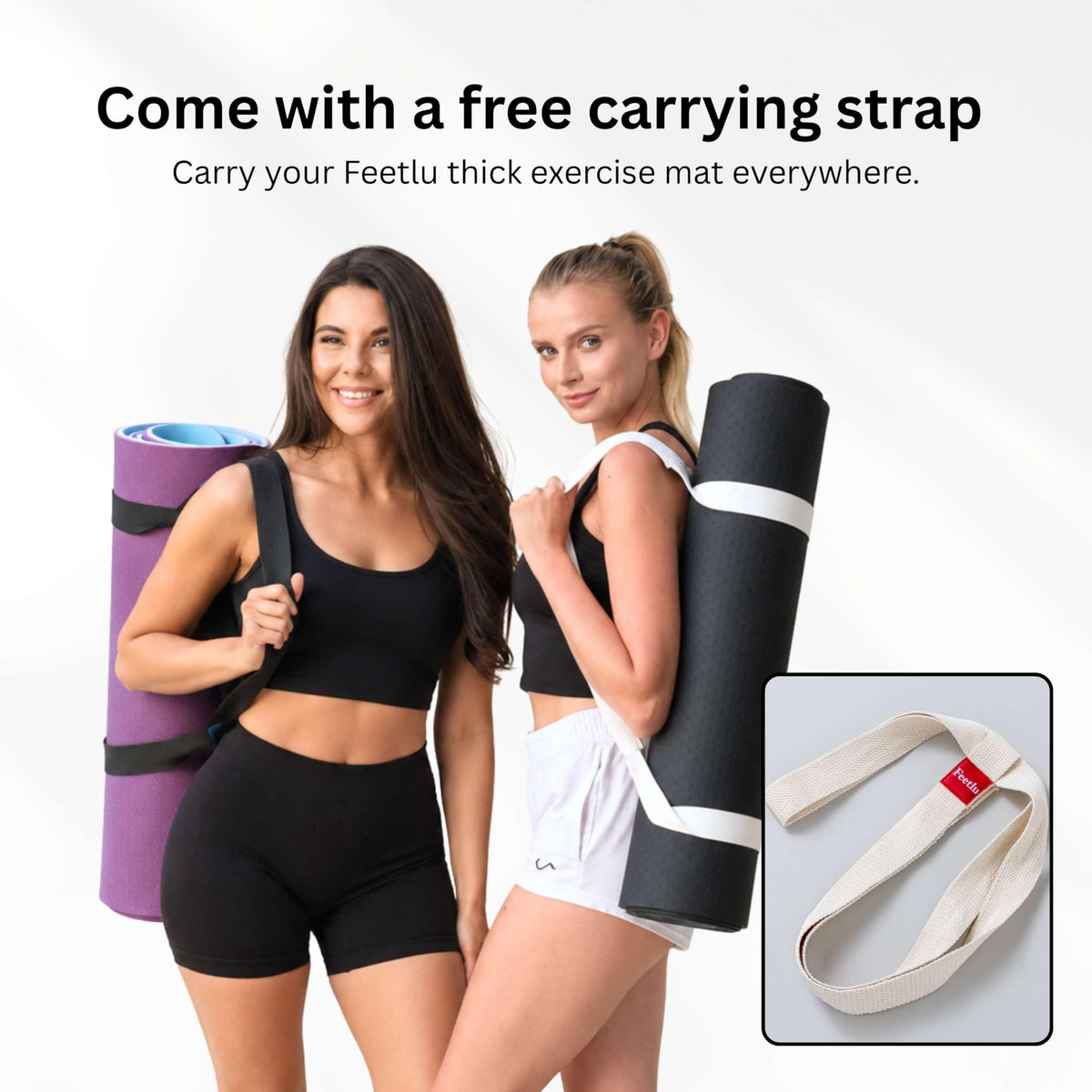 Cushioned Exercise Mat (Maroon + Reef Waters)