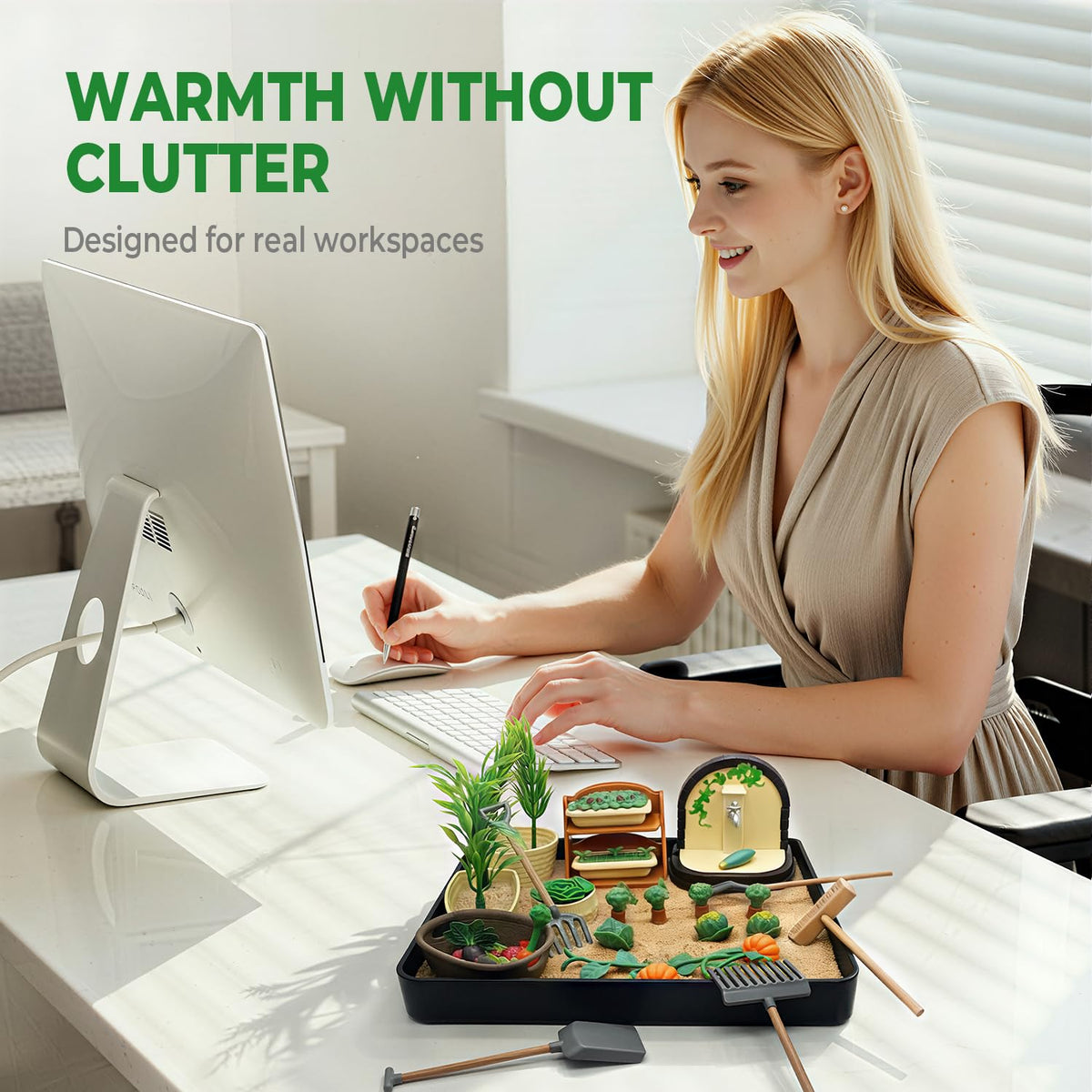 Vegetable Zen Garden for Desk