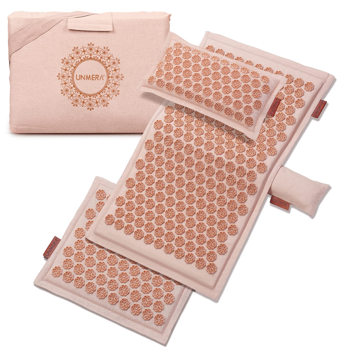 Acupressure Mat and Pillow Set (Pastel Pink)