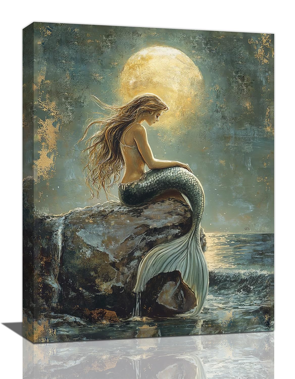 Mermaid Wall Art (16"L x 12"W / Mermaid)