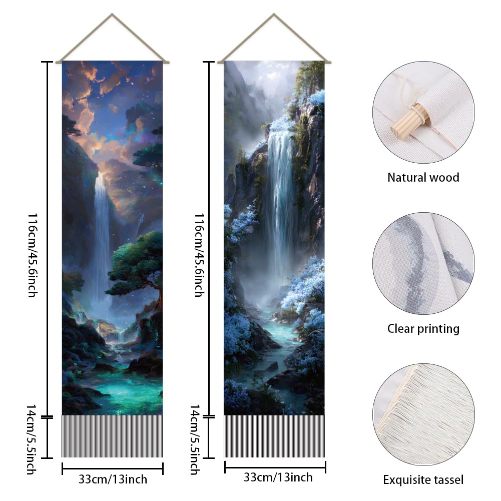 2Pcs Forest Tapestry (Multicolor-landscape)