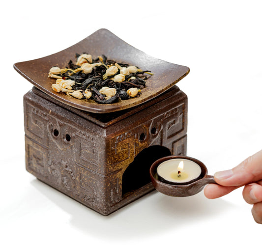 Ceramic Incense Burner Kit (Brown)