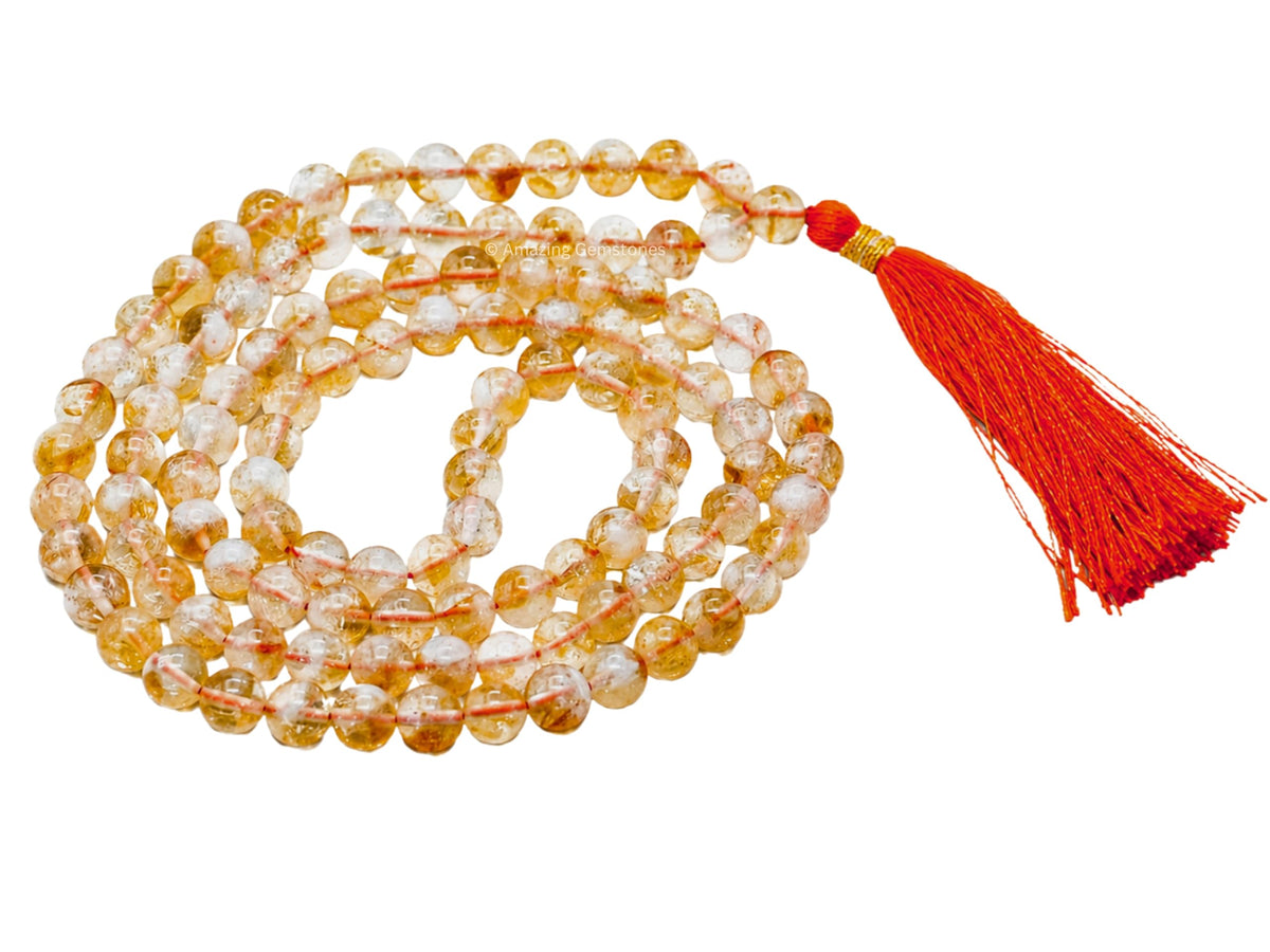 Citrine Mala Beads (Citrine / Plain)