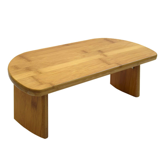 Bamboo Folding Meditation Bench (Bamboo Bench Hinged / 7.5"D x 19"W x 8"H)