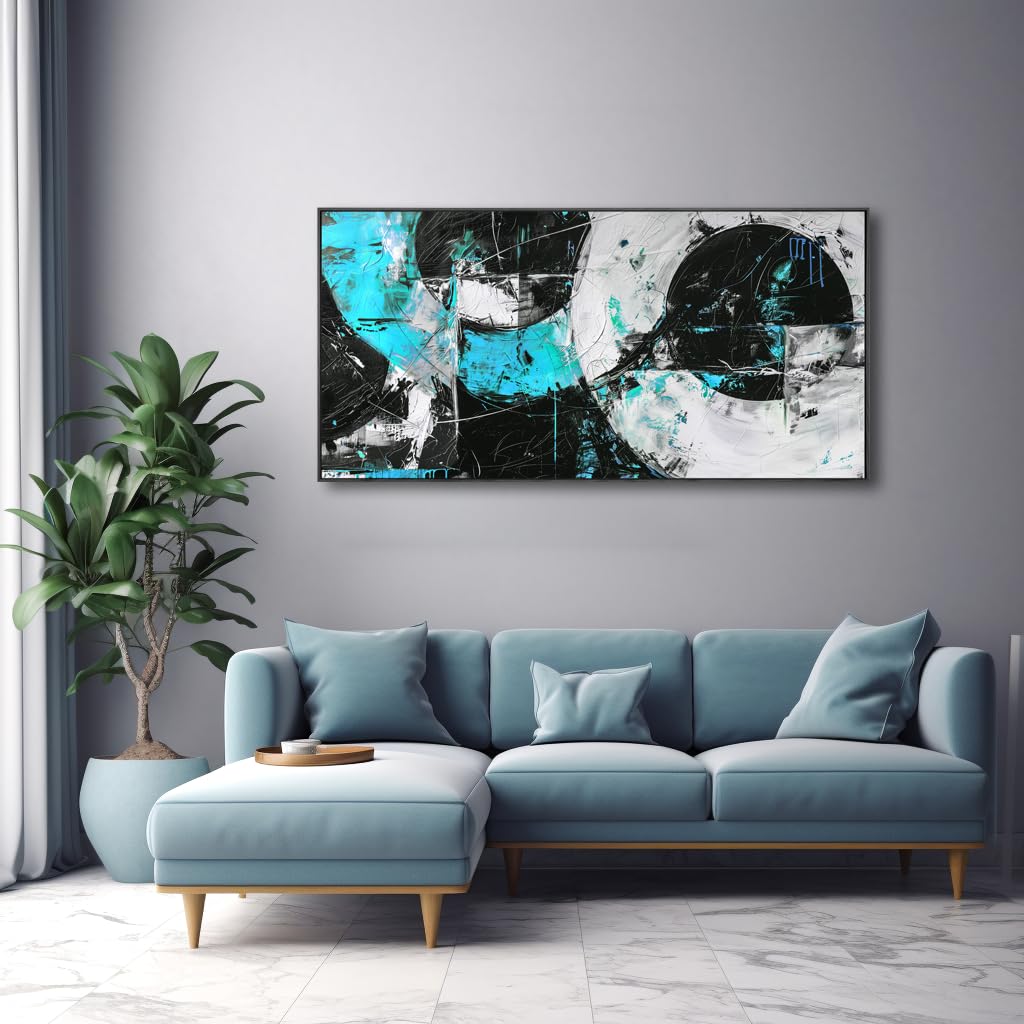 Modern Abstract Wall Art (58"L x 29"W / Abstract 02)
