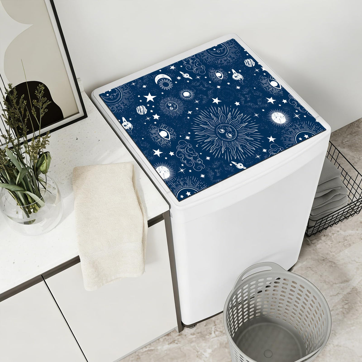 Dryer Top Protector Mat (blue goth)