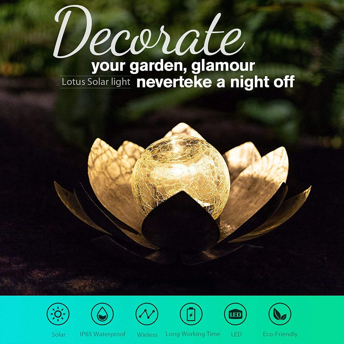 Garden Solar Light Outdoor (White)
