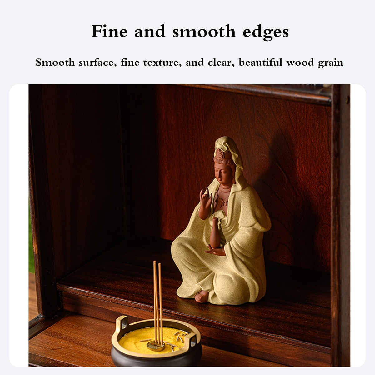 Buddha shelf Household Wood Cabinet with Drawer Wall (With Door / Wall-mounted)