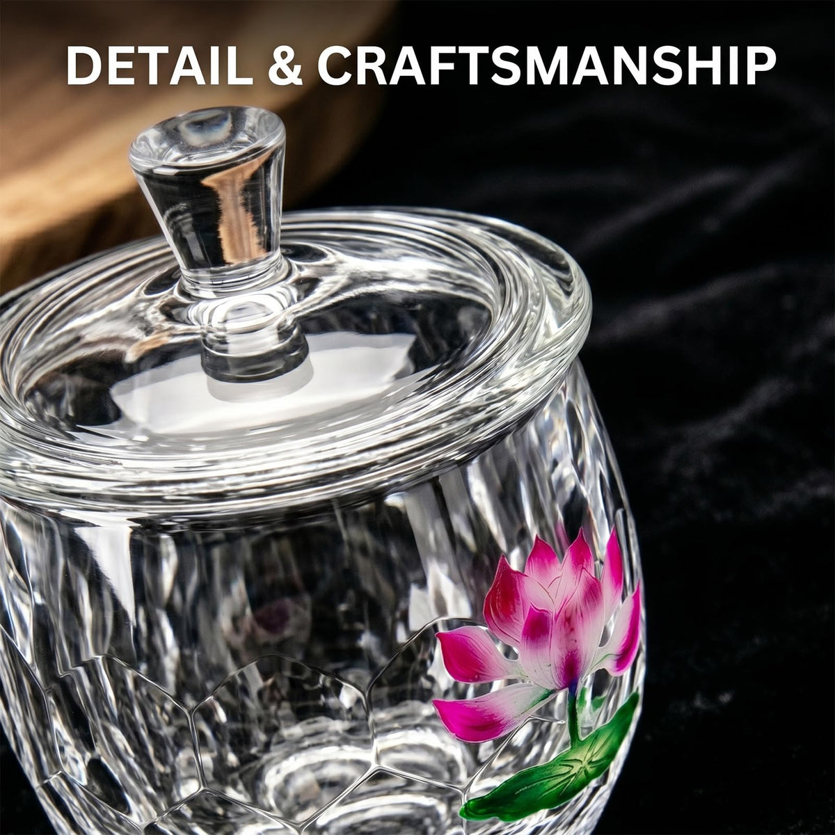 Buddha Water Cup (1pc Lotus Glass Cup)