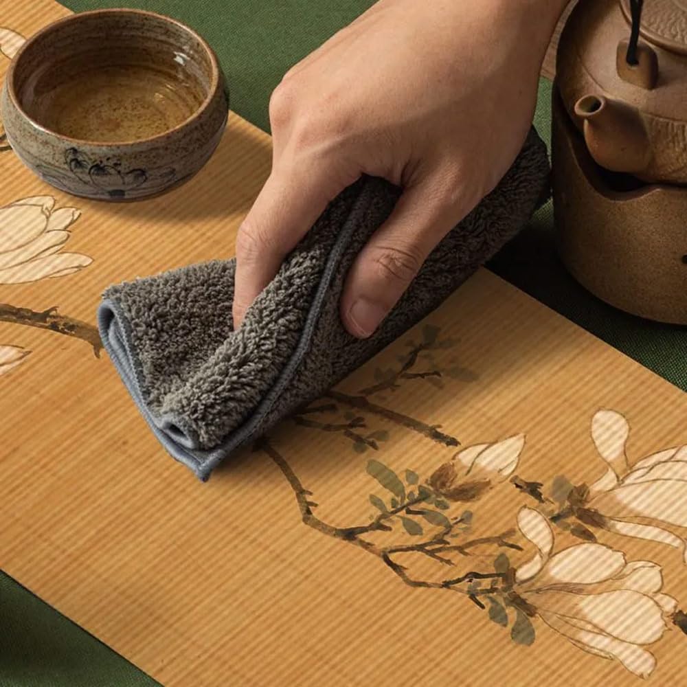 Asian Style Bamboo Table Runner (Magnolia / 12x72 Inch)