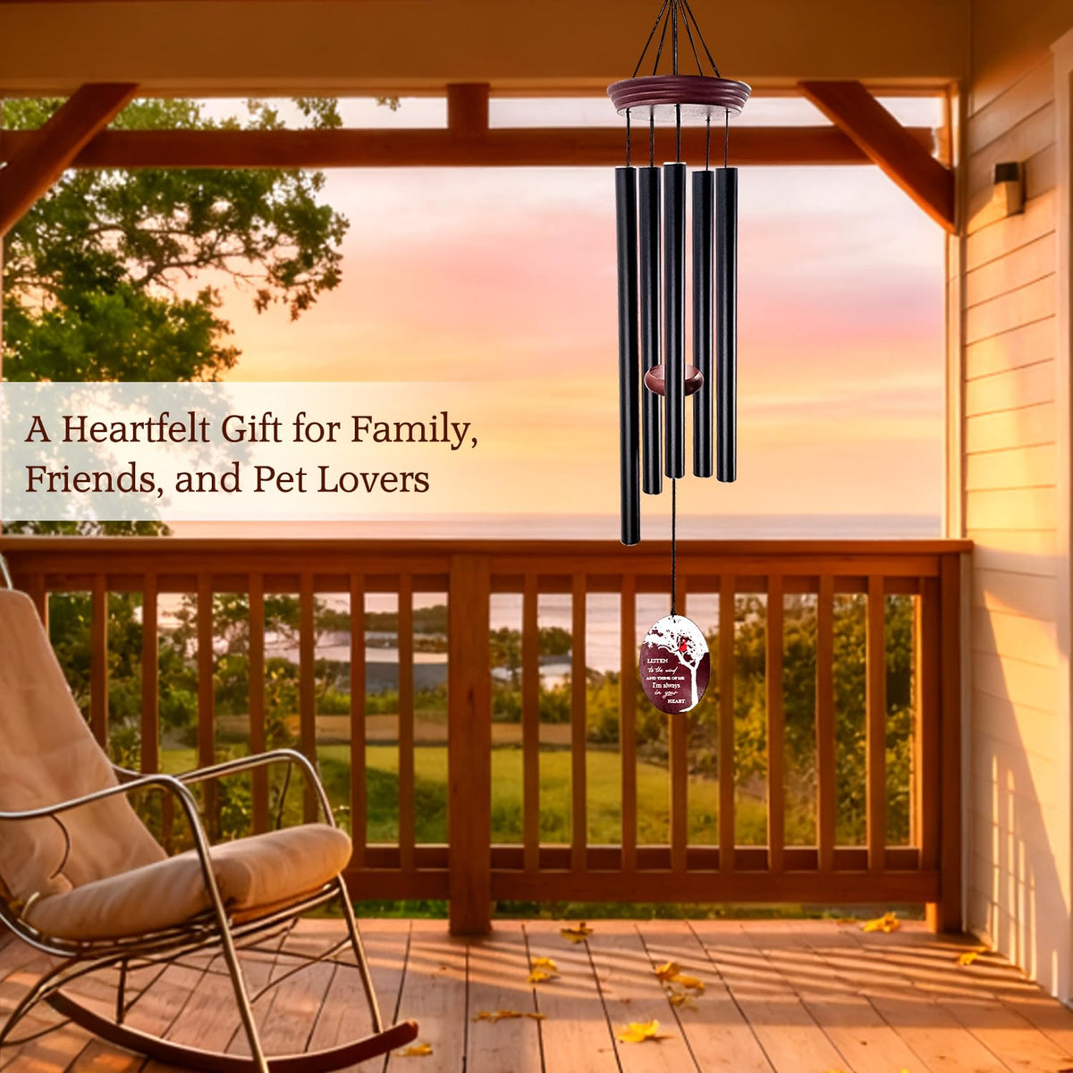 Cardinal Memorial Wind Chimes for Loss of Loved One (Cardinal)
