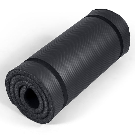 1" Extra Thick Yoga Mat (Wave / Black)