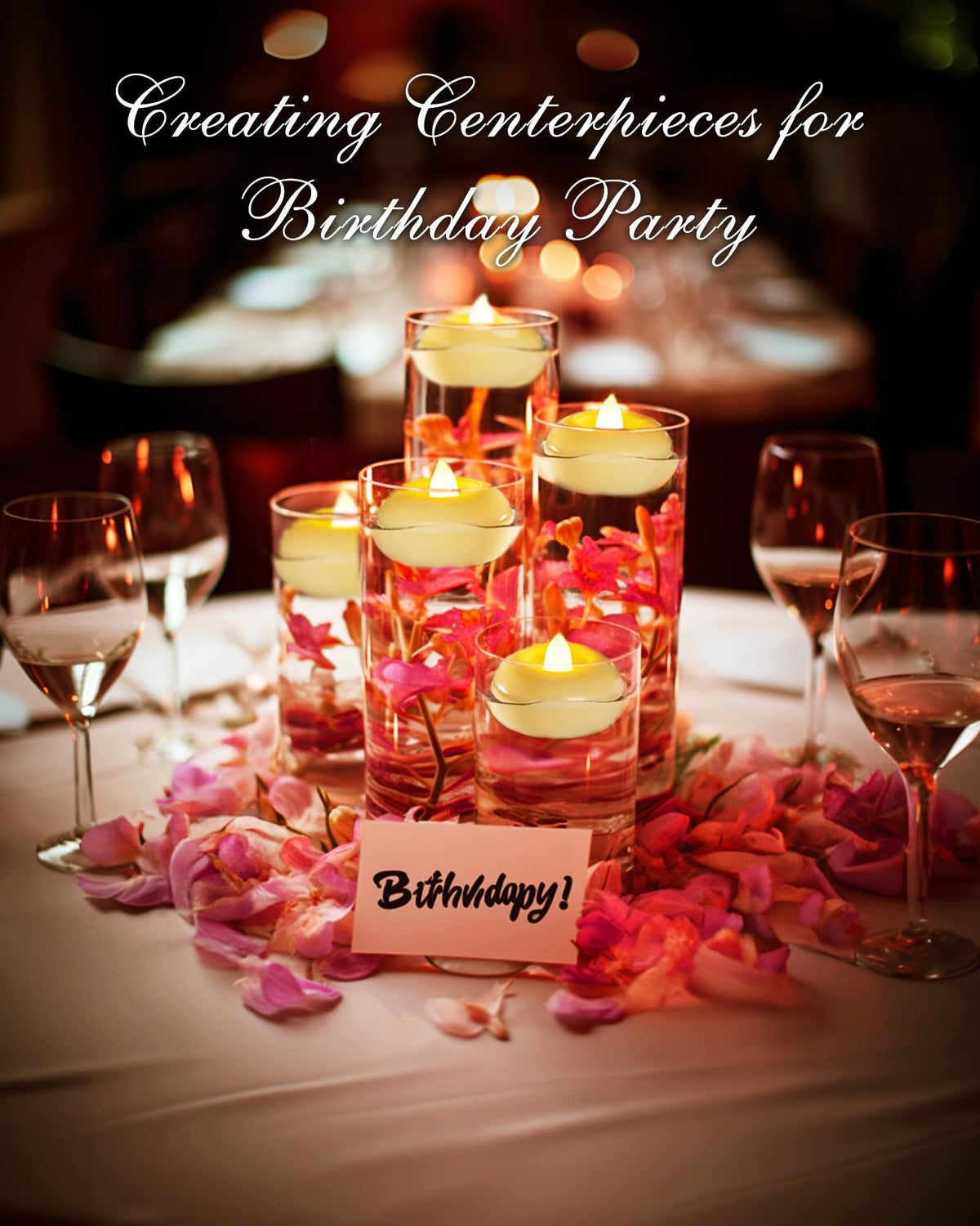 6 Pack 2” Flameless Led Floating Candles (Ivory, 6Pack)