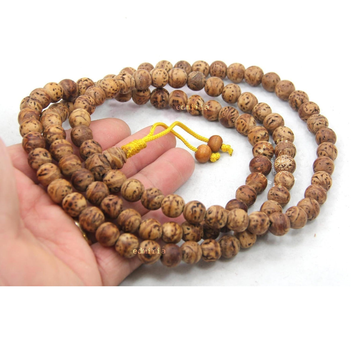 Indian Matte Bodhi Seed Mala 108 Beads (Indian Matte Bodhi 10mm)