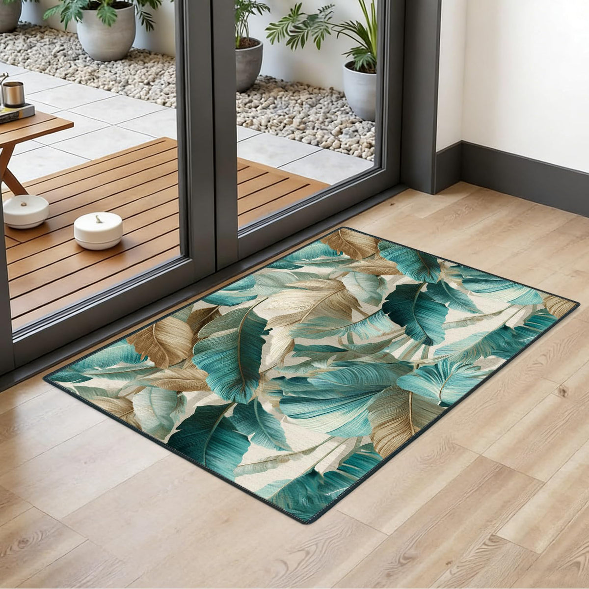 2x3FT Tropical Leaves Area Rug (#18 / 2' x 3' (Rectangular))