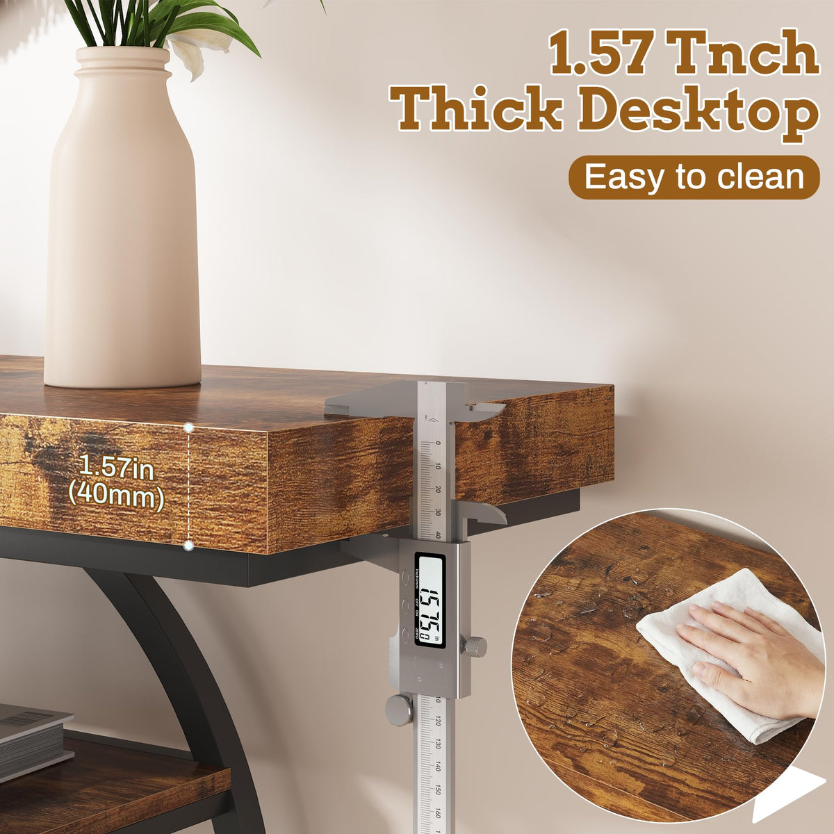 Entryway Table for Foyer (Brown 2 / 47.2"W)