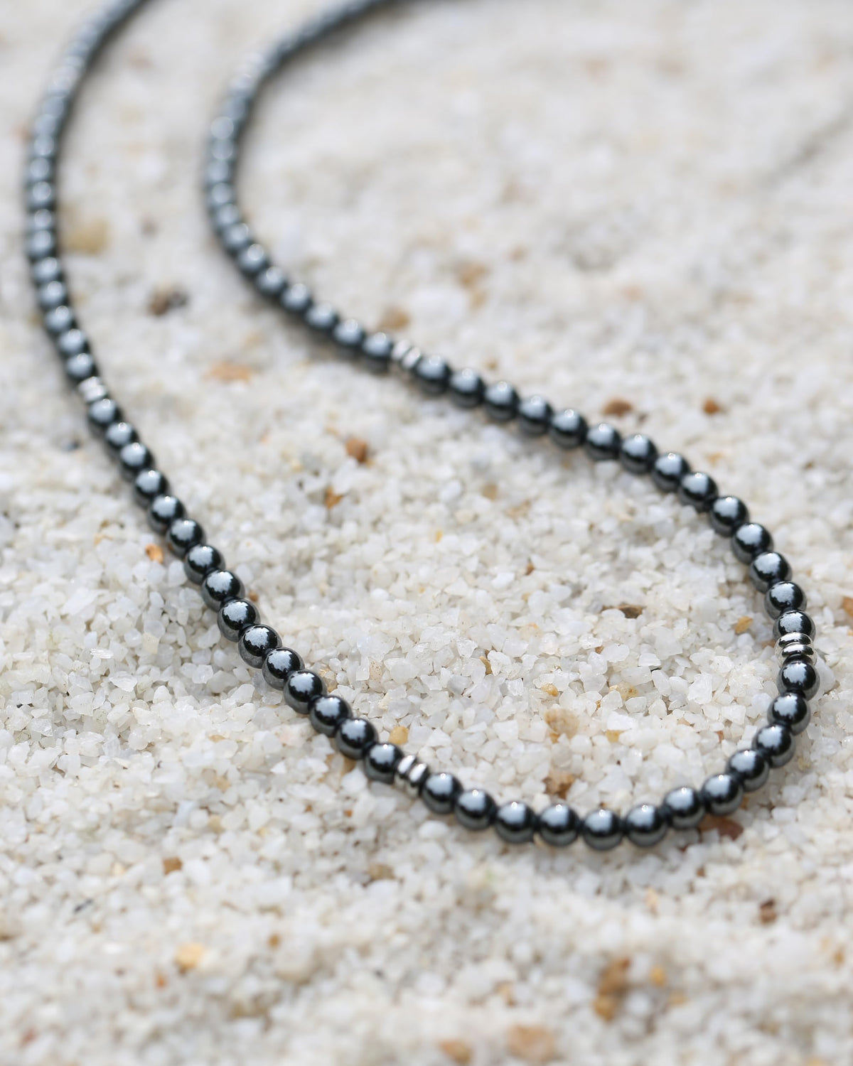 Men Jewelry Black Necklace for Men (20 inches / Hematite)