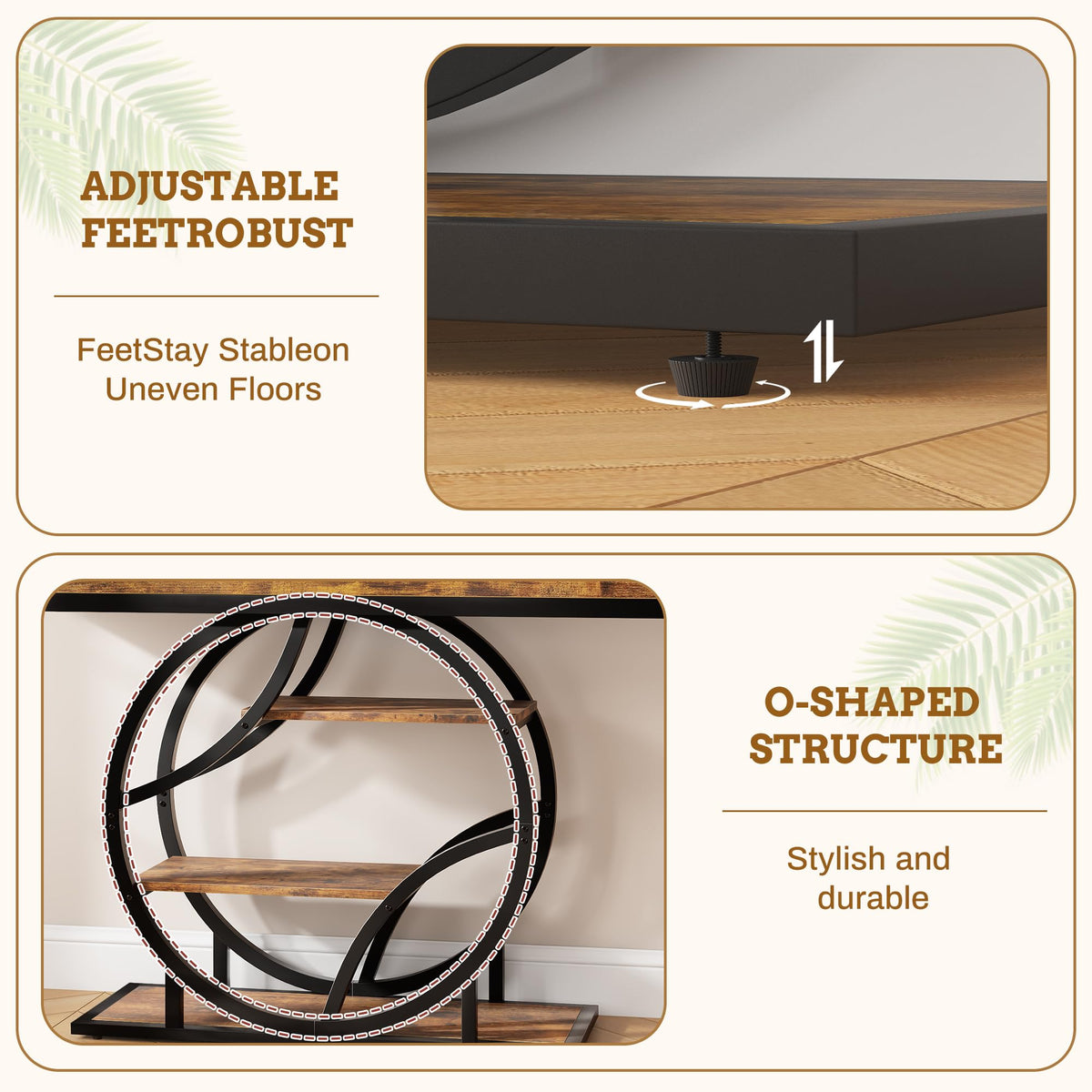 Entryway Table for Foyer (Brown 2 / 41.3"W)