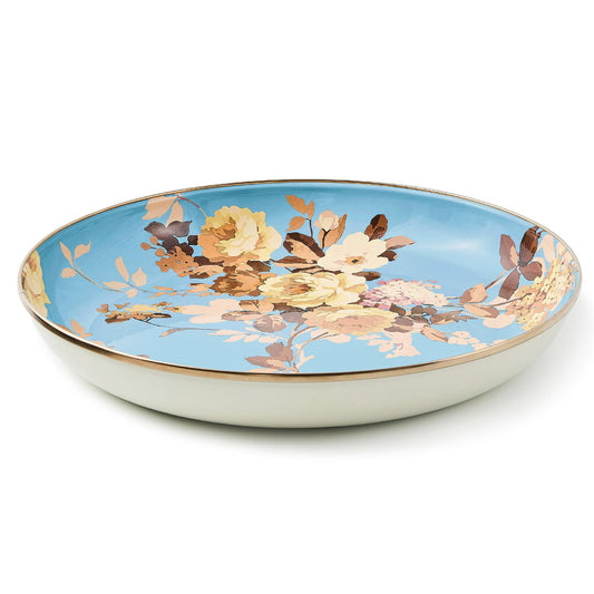 Enamel Abundant Bowl (Slate Wild Rose)