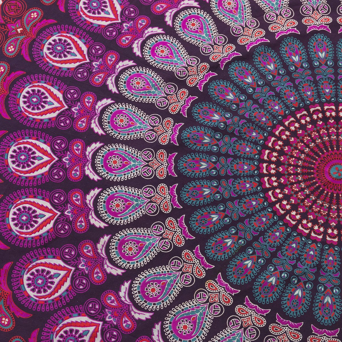 Round Tapestry Set of 2 (Purple and Blue / Set of 2 - 70 inch roundie)