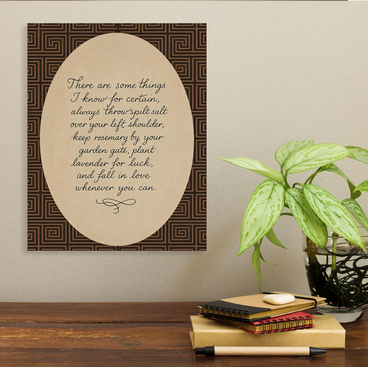 Inspirational Motivational Wall Art Decor 11x14 Inches (Witchy Quote)