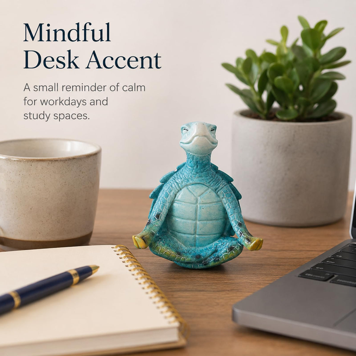 Meditating Sea Turtle Statue (4.33in)