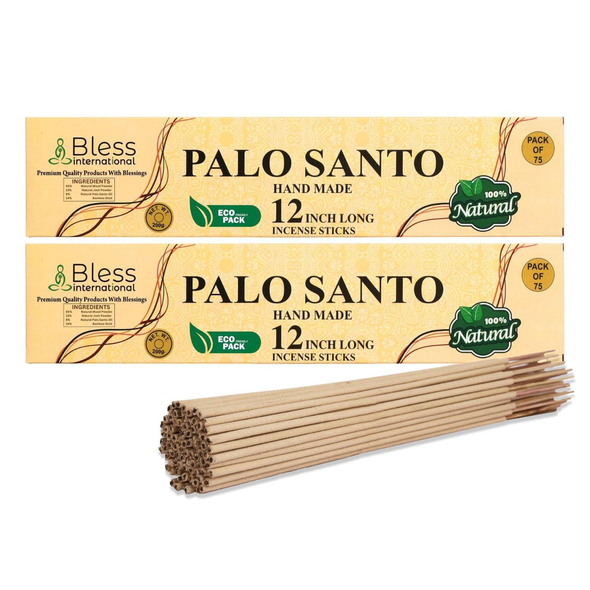 Bless International (Palo Santo / 75 Sticks (7 OZ) X 2)
