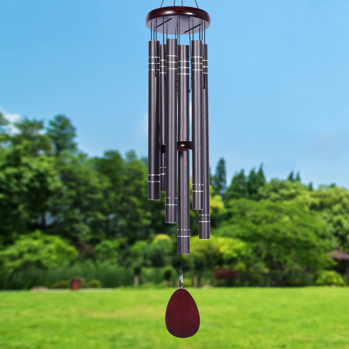 Large Wind Chimes Outside Deep Tone