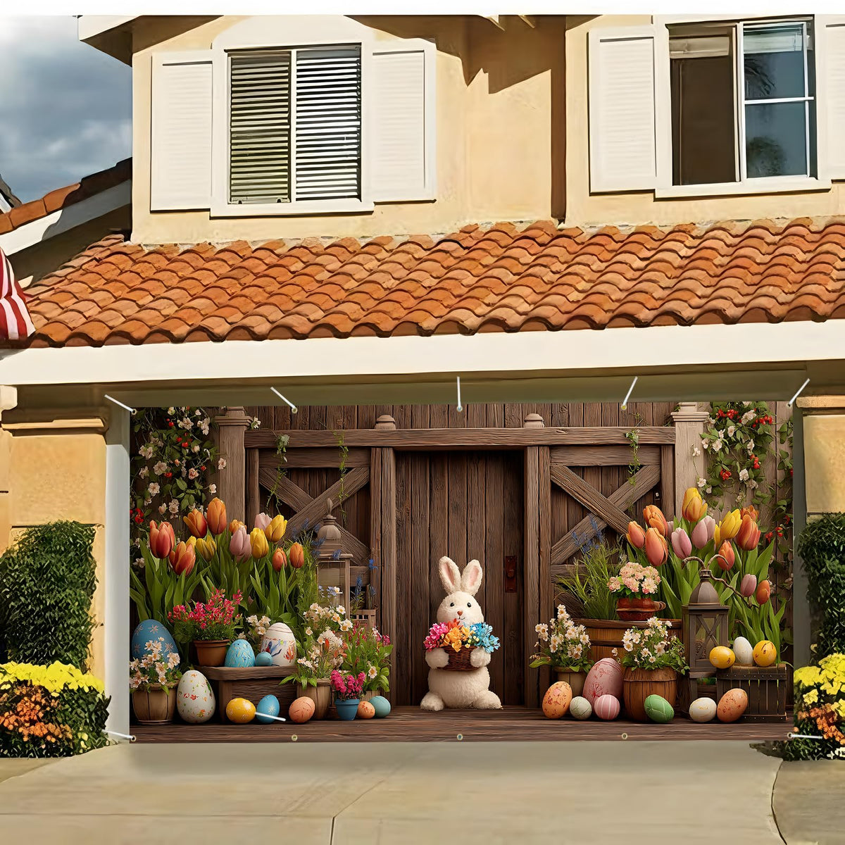 6x13 feet 157x71 inches (Flower Rabbit)