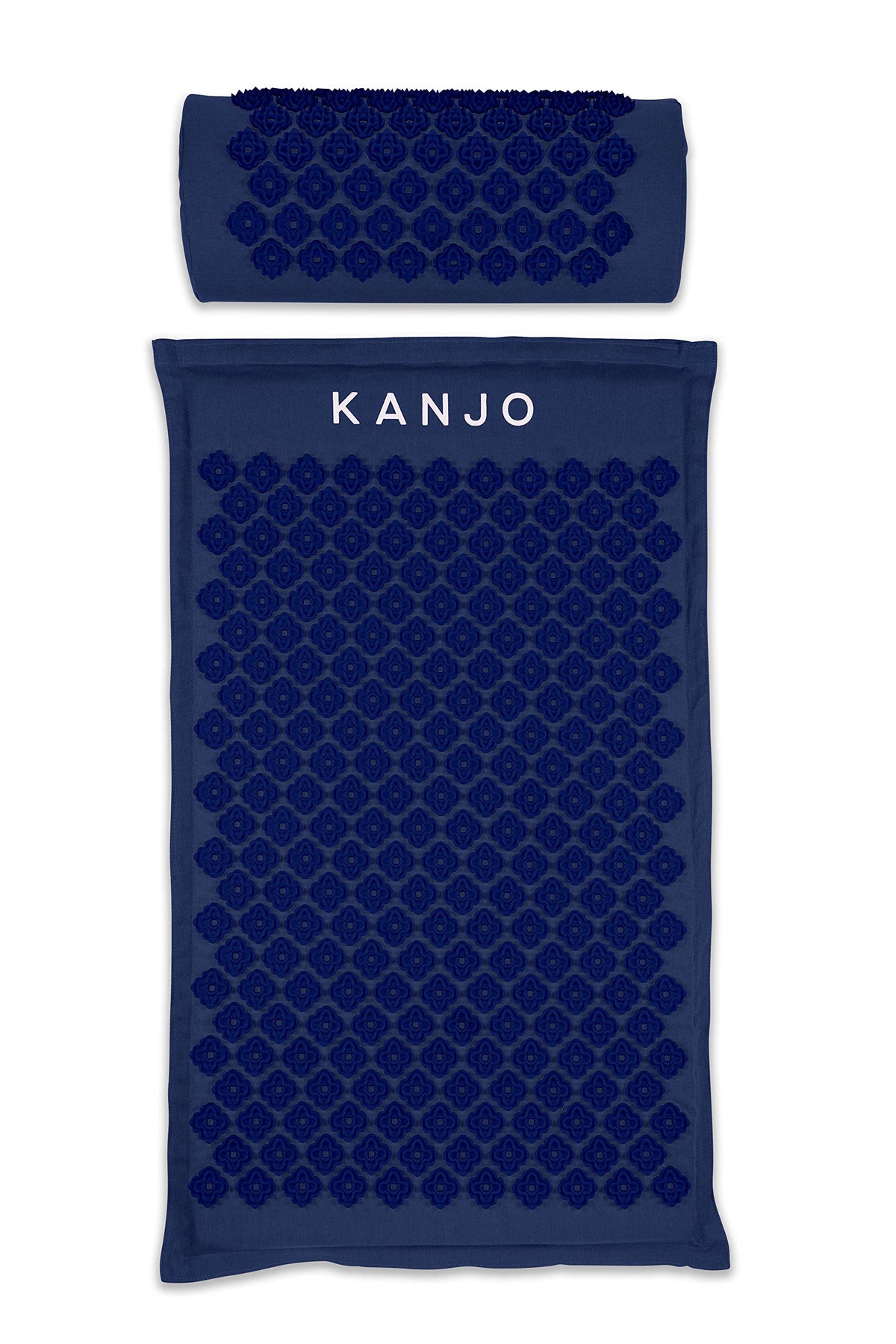 Acupressure Mat and Pillow Set for Back Pain Relief & Neck Pain Relief (Standard Navy)