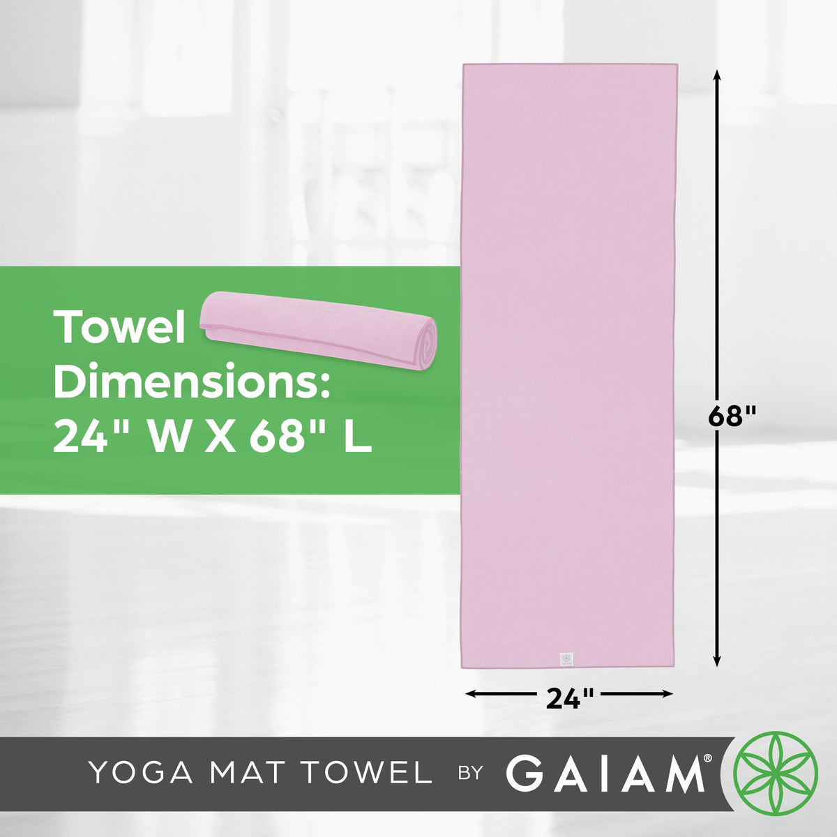 Yoga Mat Towel (Lilac Lace)