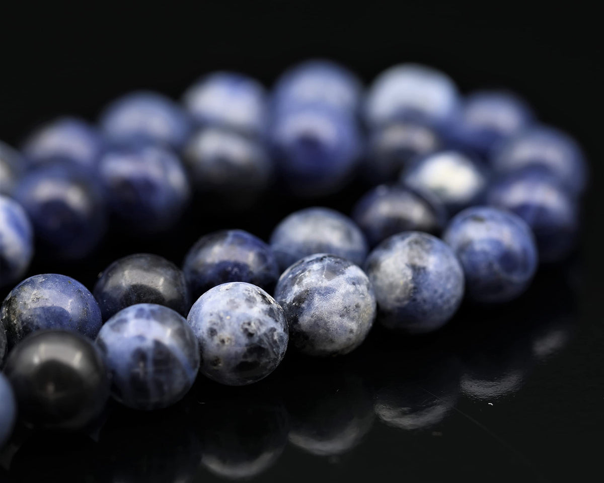 Natural Sodalite Beaded Choker Necklace (Sodalite / 14 Inches)