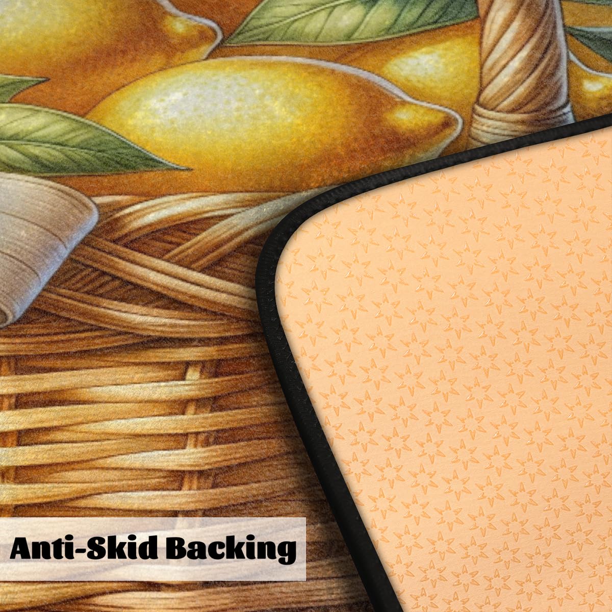 Lemon Kitchen Rugs Kitchen Mats Non Slip Floor Mat (Color 1)