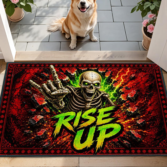 Gothic Rock Skeleton Area Rug 2x3 (39 / 2' x 3' (Rectangular))