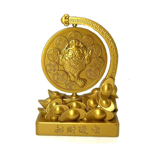 Chinese Feng Shui Golden Toad Wealth Ornament (Golden Toad)