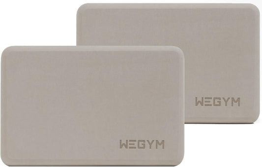 Yoga Blocks Pilates Training with Anti Slip Grip (EVA / Sandstone Set)