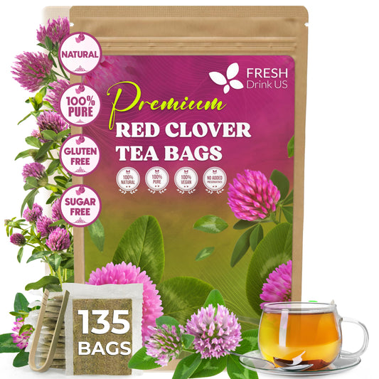 Premium Red Clover Herbal Tea (135 Tea Bags)