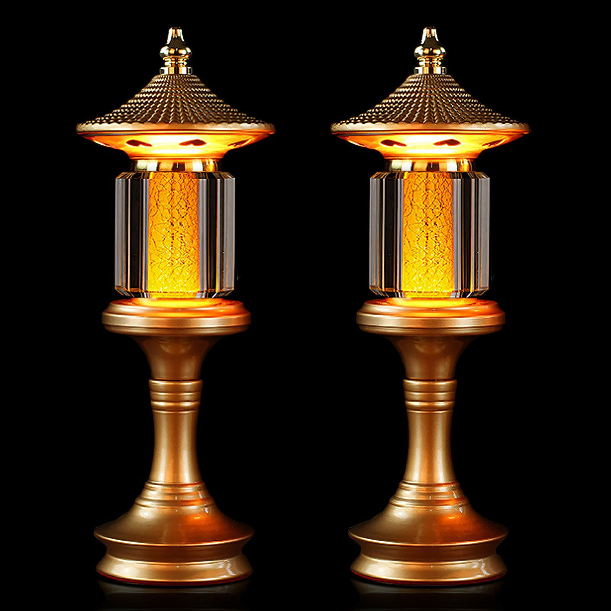 Lotus Flower Lamp Palace Crystal 7 Color LED Buddhist Meditation (Z3-10inch)