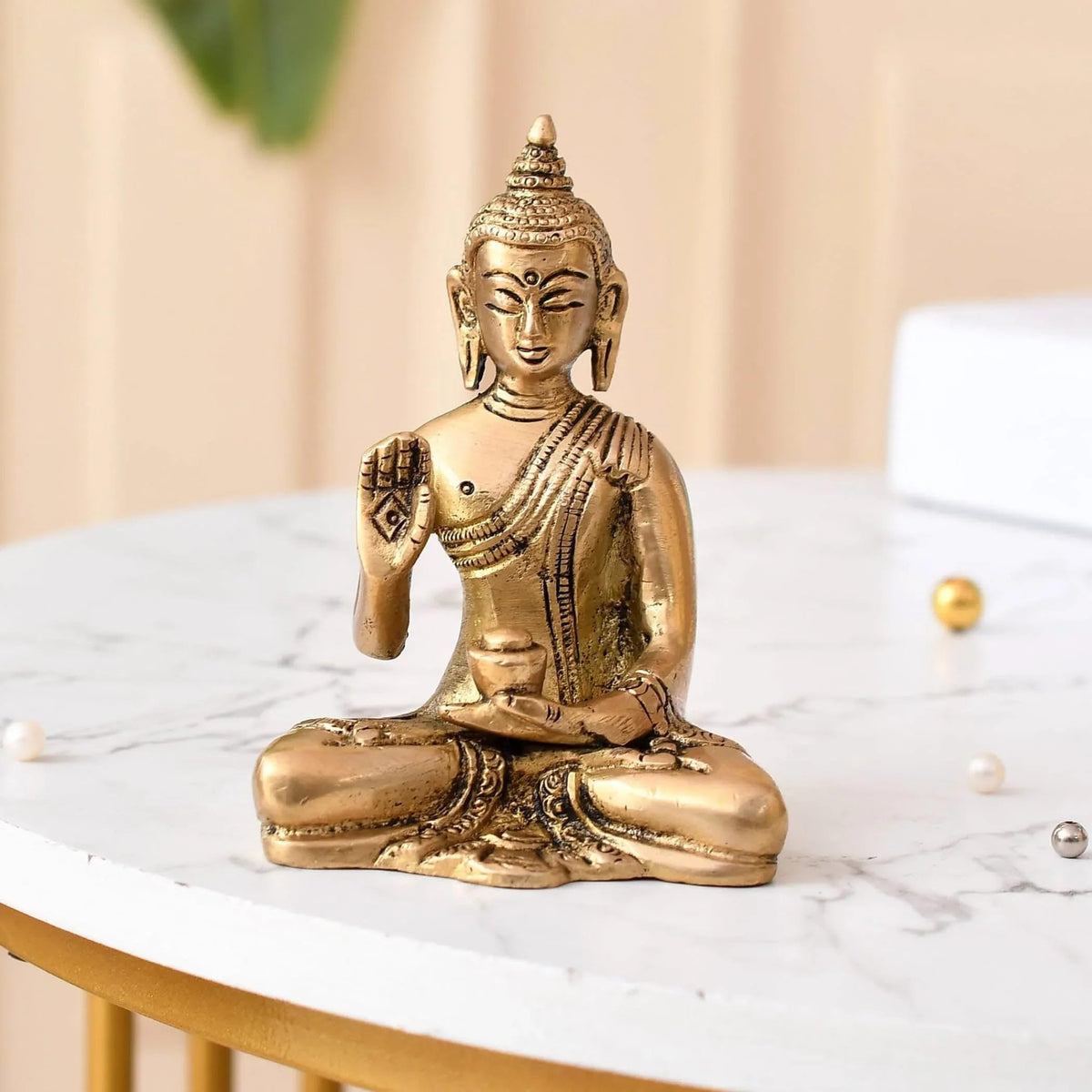 Brass Buddha Statue (Standard Size)