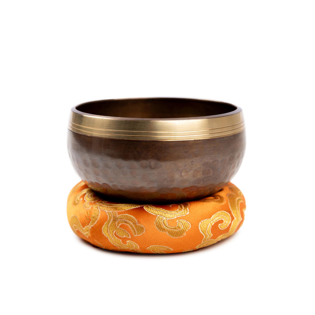 Tibetan Singing Bowl Set Brass (Brown)